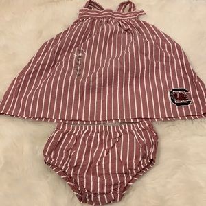 USC South Carolina Gamecock dress with matching bloomers size 3T